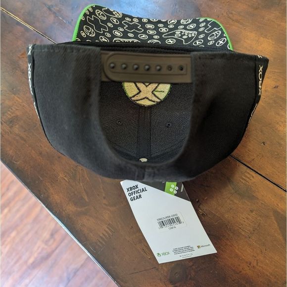 New With Tags XBOX Official Merchandise Snapback Hat Green and Black Men's - Picture 6 of 7